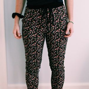 Lush Floral Rayon Pant